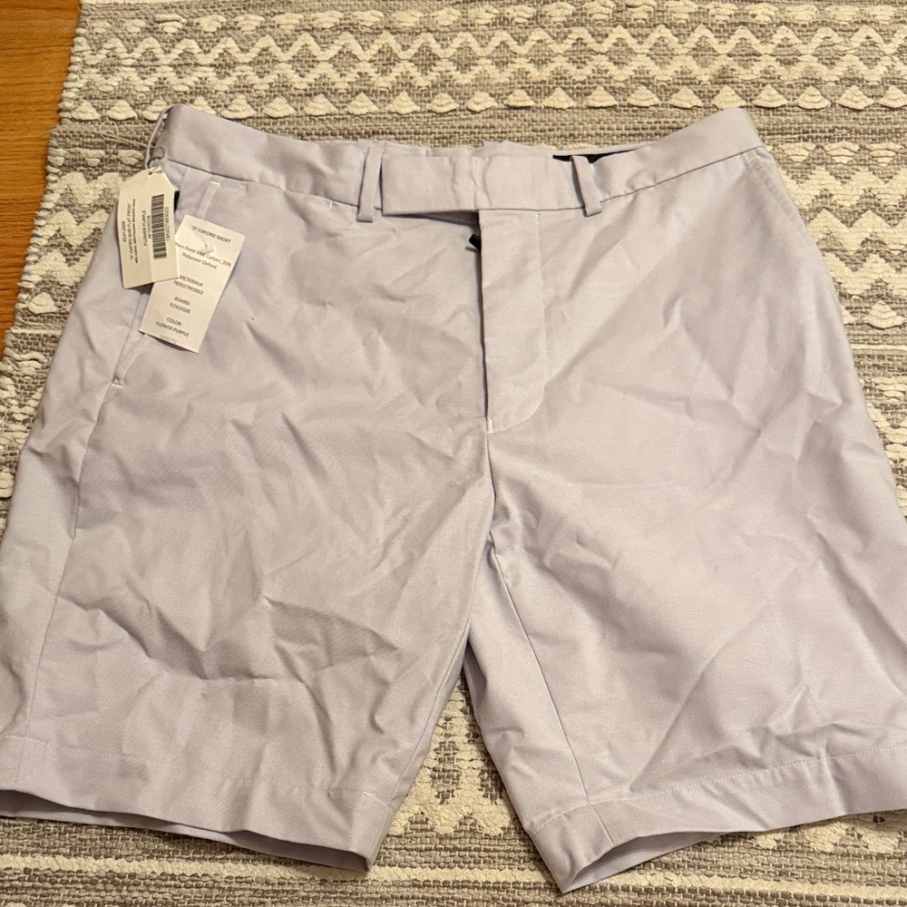 RLX Ralph Lauren Men's Light Gray Flat Front Shorts